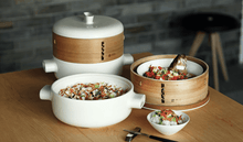 画像をギャラリービューアに読み込む, JIA STEAMER L+専用 STEAM POACHER & RICE LID SET